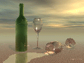 Flasche Strand klein